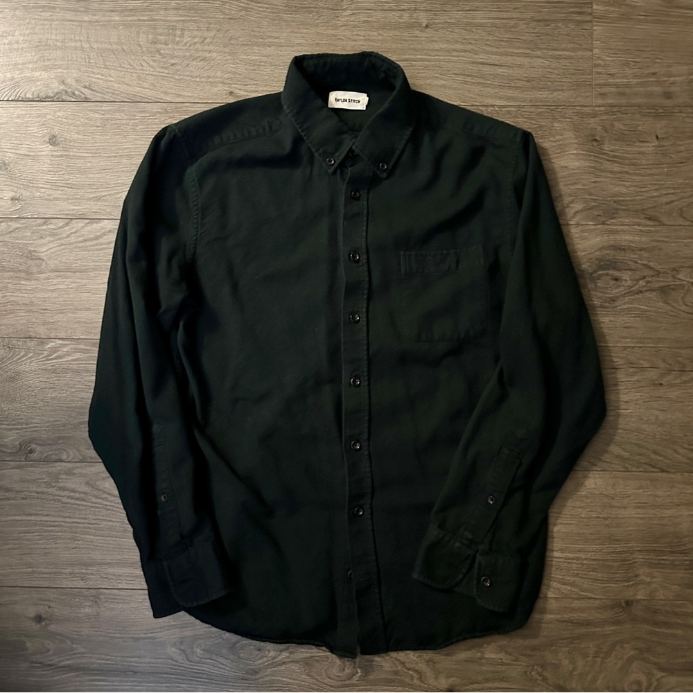 Taylor Stitch flannel Dark Teal Jack shirt